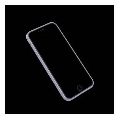 3D emoji style silver iPhone 15 on white background sticker