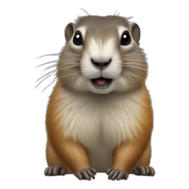 marmotte sur phoque sticker