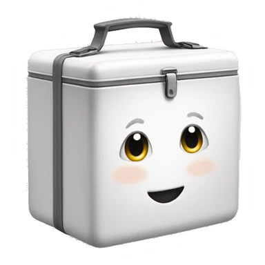 White lunch box sticker