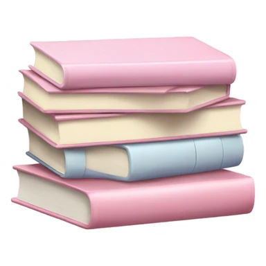 pastel pink books  sticker