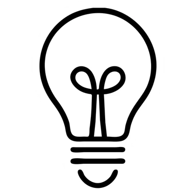 pink light bulb sticker