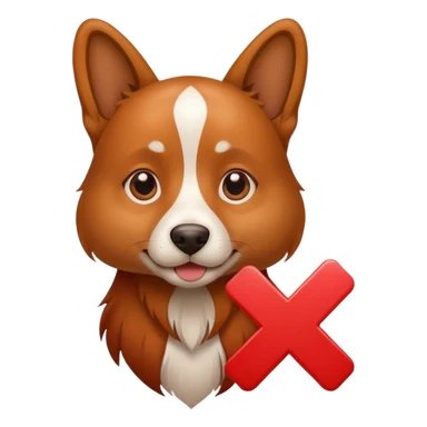 Dog check mark red sticker