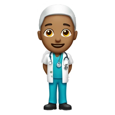 Nurse man sticker