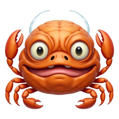 a crabadabadooda face, big eyes, tubblewubble, loolaapapoo, very wrinkly, bingblogo, crab,  SCREAMING, SCARES, WRINKLY, WRINKLES, sloopa, small mouth loobadooba, consquinto, lalalalabingbong, glossy eyes, maalardo , MAMAMALRHEGVXOSU, HDDISHIAGDUEHAIDYDTBWCAXCXZZXOXOSBSJWK sticker