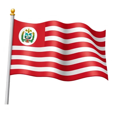 Peruvian flag sticker