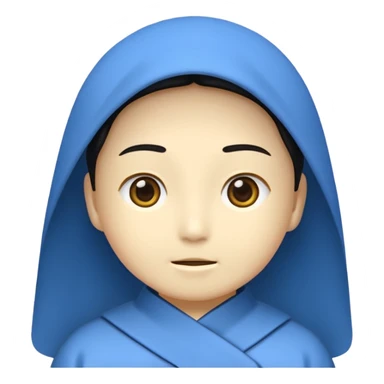 산타 모자를 쓰지 않은 대머리 젊은 산타 얼굴 정면 sticker