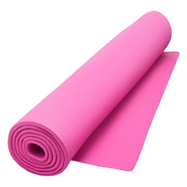 Pink yoga mat rolled up sticker