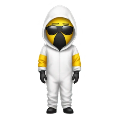 guy wearing hazmat suit sticker