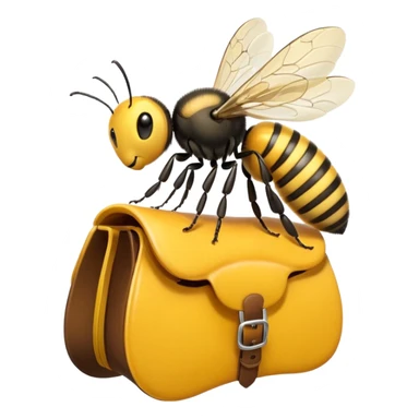 bee with a saddle sticker