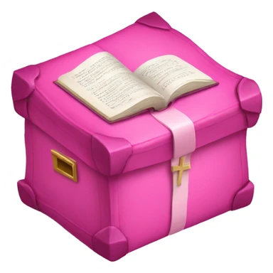 pink Bible with pink box sticker