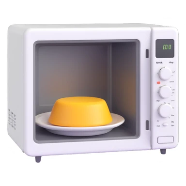 microwave with kitchen utensils sticker