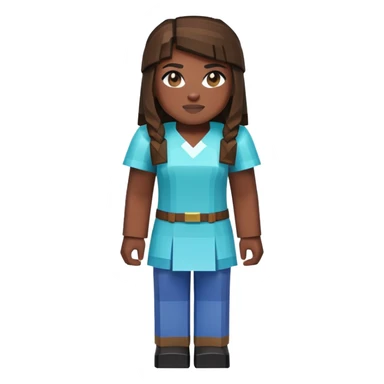 Danielle Brooks as a Minecraft character sticker