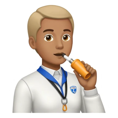 Phys Ed Teacher with a whistle sticker