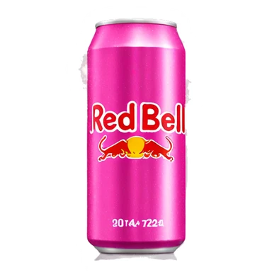pink redbull with a sparkle sticker