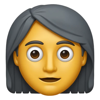 Single dark-gray Roman sanpietrino emoji, minimal and rounded sticker