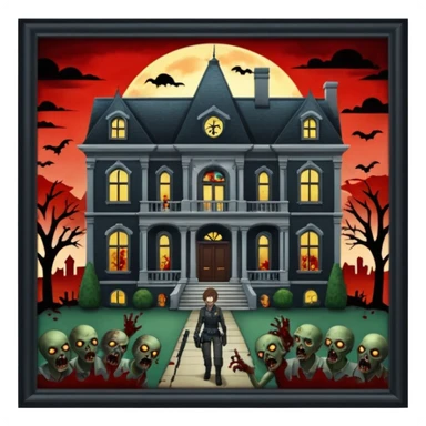 Resident Evil game sticker