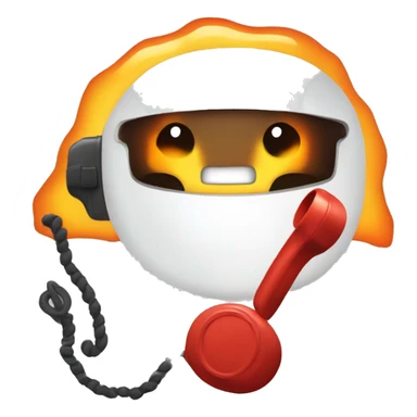 Telefono che va a fuoco sticker