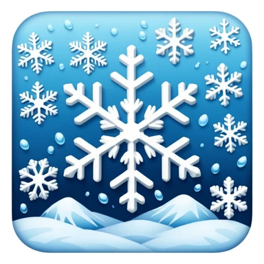 Snowflakes in winter morning sticker