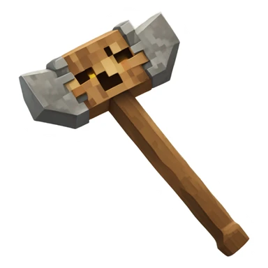 Minecraft pickaxe sticker