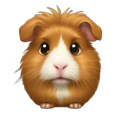 Golden abyssinian guinea pig sticker