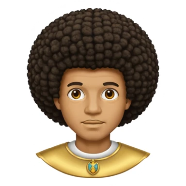 Black seventeen man  with a afro haircut and grille in his teeths sticker