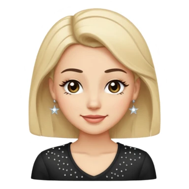 A face with one raised brow, a smirk, and a wink. Long lashes or subtle eyeliner for girly detail. Maybe a tilted head pose with a hand-on-hip silhouette or a tiny sparkle accent to emphasize confidence. sticker