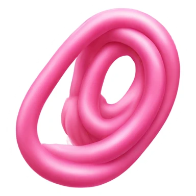 one big pink noodle sticker