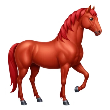 Liver red horse sticker