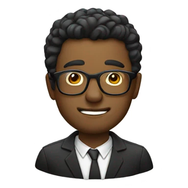 Men with glasses sticker