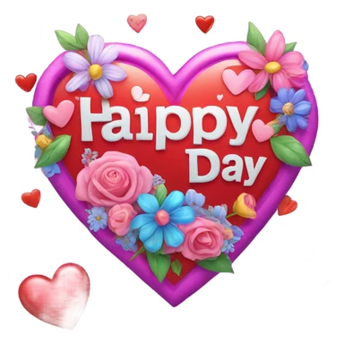 Happy valentine day sign  sticker