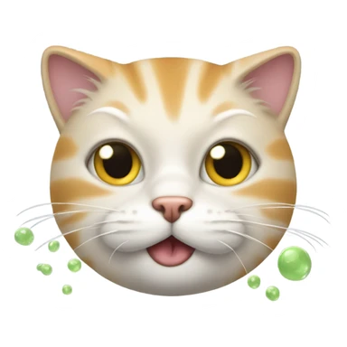 farting cat sticker