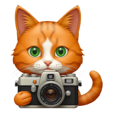photographer cat sticker