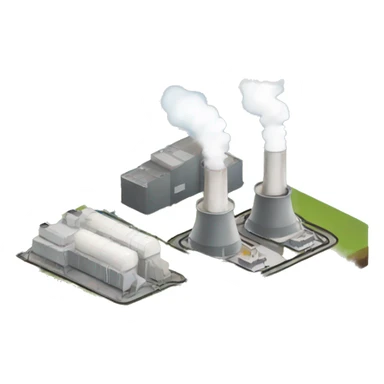 Geothermal power plant in Iceland sticker