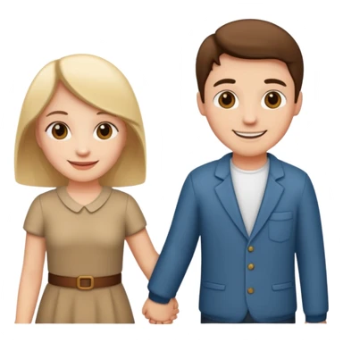 couple holding hands sticker