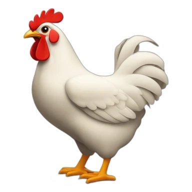 Noir qui mange du poulet sticker
