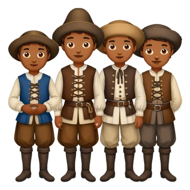 17th century peasants from England sticker
