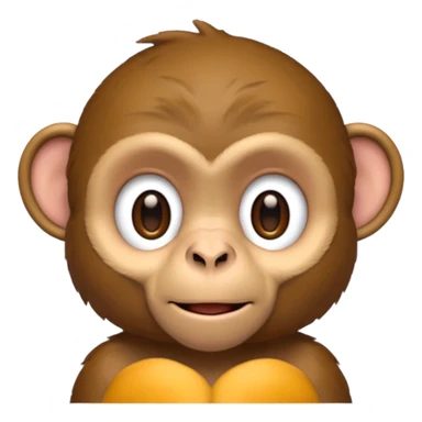 monkey with hearing aid sticker