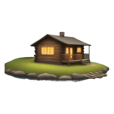 cabin by the lake sticker