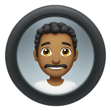 Mirror selfie sticker