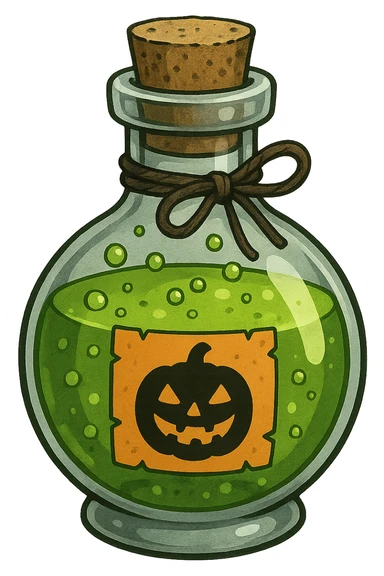 Halloween potion, remove background sticker
