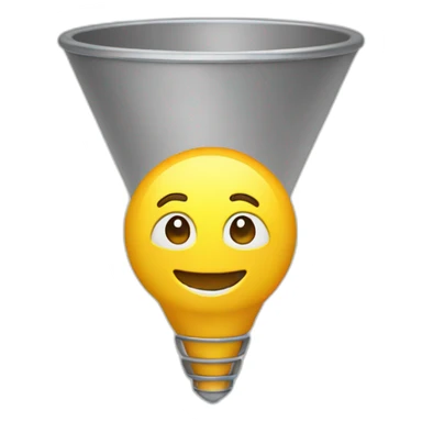 ideas in a funnel sticker
