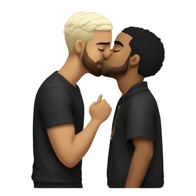 Drake kissing with Billie eillish  sticker
