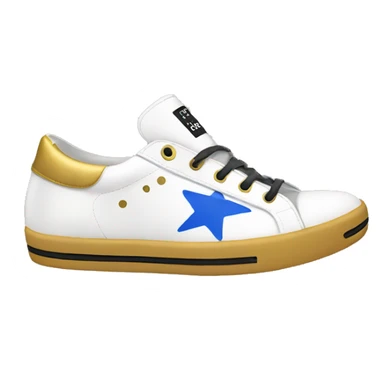 Shoes golden goose with stars sticker