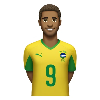 Brazilian soccer player wearing Kyle outta Jersey  sticker