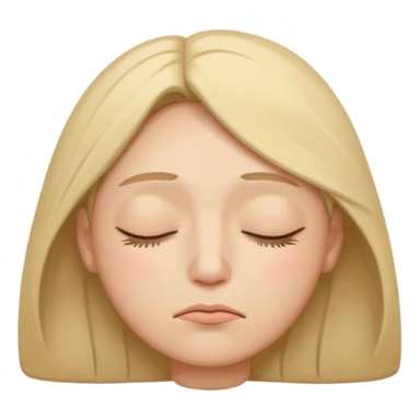 Tired happy face sticker