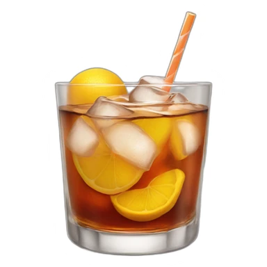 old fashioned drink sticker