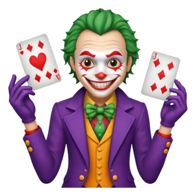 playing card joker sticker