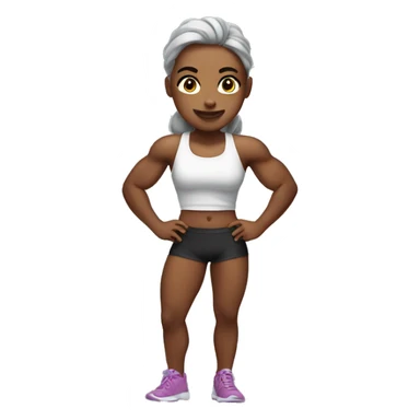 Muscu girl sticker