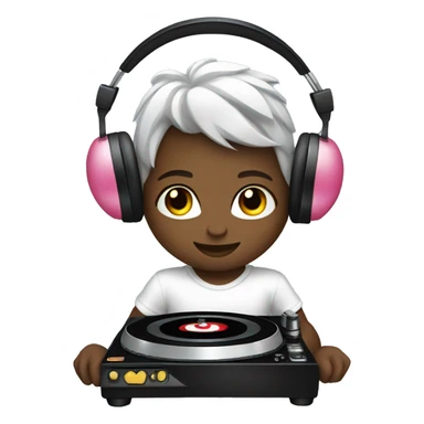 Cupid as a Dj  sticker