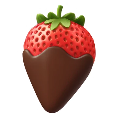 a chocolate covered strawberry sticker